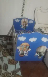 تخت کودک همراه تشک رویال اصل