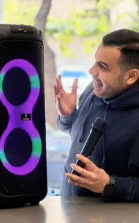 پارتی باکس آمریکایی اسپیکر برابری مستقیم با JBL120