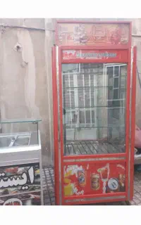 یخچال ویترینی و تاپینگ بستنی مارک الکترو استیل