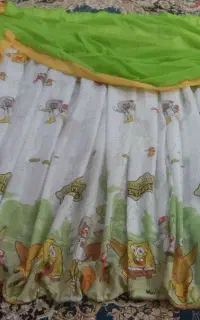 پرده اتاق کودک طرح باب اسفنجی