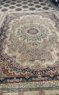 فرش ۹ متری کرم تراکم بالا