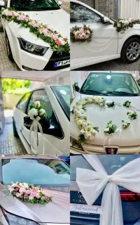 گل آرایی ماشین عروس و دسته گل