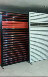 درب برقی کرکره شیشه سکوریت لمینت کرتن وال اسپایدر