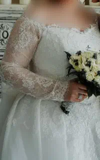 لباس عروس دانتل فرانسه