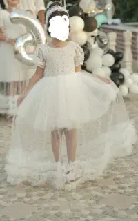 پیراهن مجلسی عروس سایز ۶ تا ۷ سال