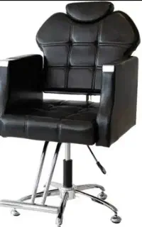 صندلی آرایشگری جک دستی پایه پنج پره نو
