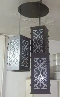 لوستر چوبی
