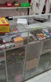 کانتر ام دی اف شیشه 6میل و استند ایستاده تنقلات