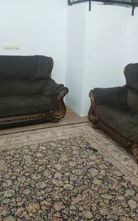 مبل ۷ نفره منزل با چوب گردو