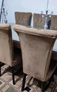 میز ناهارخوری چوبی 8 نفره در حد نو