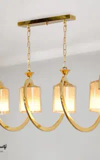 دو عدد لوستر مدرن