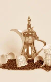 پودر قهوه عربی دله خانگی با هل و زعفران