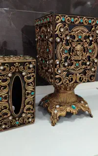 ست جا دستمال کاغذی و جا کلیدی