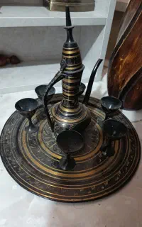 سرویس برنزی قلم زنی هندی،تخفیف هم دارد
