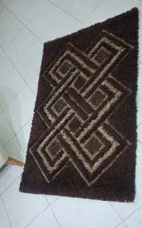 قالیچه  کرم قهوه‌ای