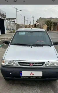 پراید نقره ای ۸۵ دوگانه دستی