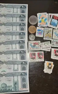 اسکناس. سکه قدیمی و تمبر اشانتیون زیر قیمت