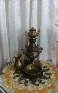 سماور برنجی دکوری نو