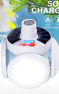 چراغ خورشیدی اضطراری توپی 5 پره