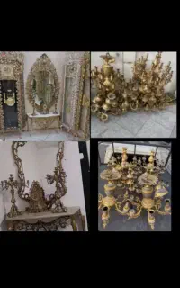 فروش خرید آینه شمعدان لوستر برنز مس آلومینیوم