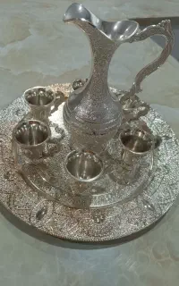سینی و پارچ و لیوان کربلا
