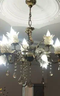 لوستر ۶ شاخه برنز