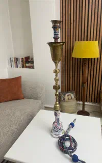 قلیون برنجی ۱۱۰ سانتی متری