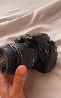کانن 70d با لنز ۸۵