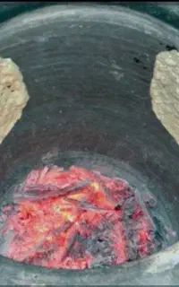 نان محلی با آرد کامل گندم