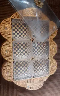 آجیل خوری برنجی طلایی