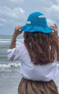 کلاه باکت بافتنی