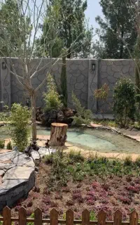 ساخت ابشار وکف سازی و نور پردازی