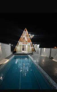 کد (۴) کلبه سوییسی استخر روباز اب گرم