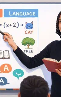 تدریس ریاضی و زبان