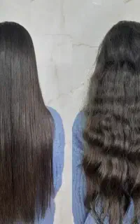 مدل کراتین مو با مواد خارجی