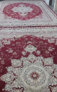چار تخته فرش زرشکی در حد نو در حد
