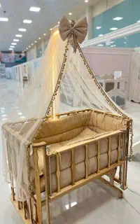 تولیدی گهواره تمام چوب روسی خارجی تولیدی مهتاب