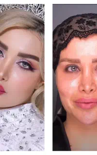 میکاپ و شینیون تخصصی و فشیال و اموزش صفر تا صد