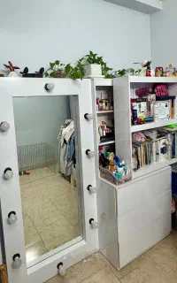 میز آرایش-کتابخانه-کشو-آینه به هم متصل
