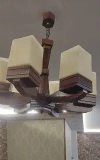 لوستر چوبی مناسب کافه وخانه
