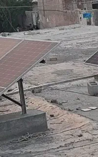 برق  پنل خوشیدی