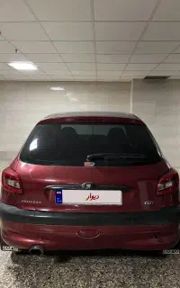 ۲۰۶ تیپ ۲ مدل ۸۳ آلبالویی