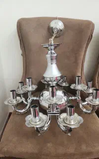 لوستر 12 شعله 3 عدد و 9 شعله 1 عدد و روشنایی گازی