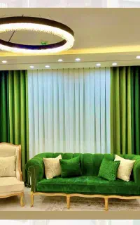 پرده.کاغذ دیواری.نرده استیل
