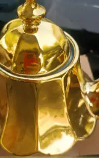 قوری چینی طلایی