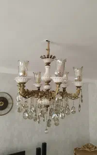لوستر برنجی و سرامیک