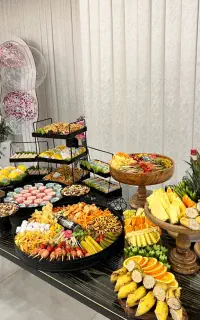 فینگرفود،دسر،شیرینی،بادکنک آرایی