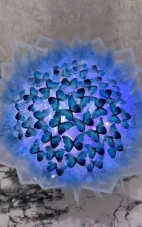 دسته گل پروانه ای چراغ دار