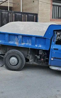 حمل نخاله ،،ماسه 06 و شسته،، مصالح با نیسان کمپرسی
