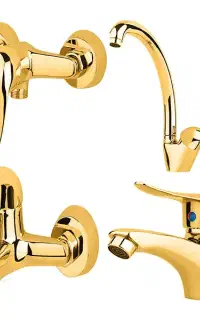 شیرآلات دسته اردکی طلائی